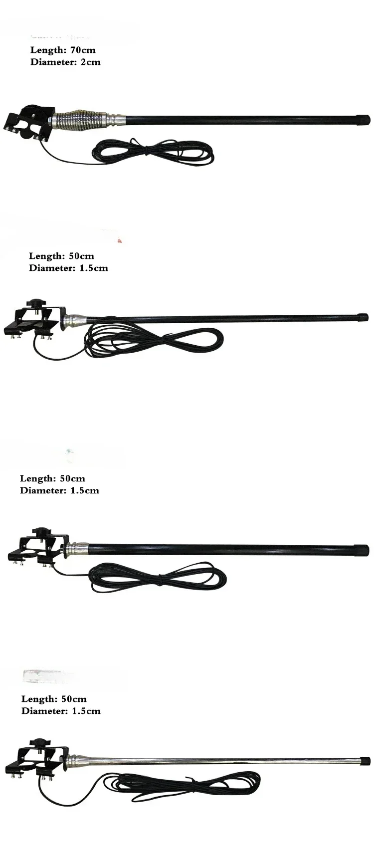 

th Car Antenna Decoration Off-road Vehicle Antenna Extended Stainless Steel Decoration Antenna