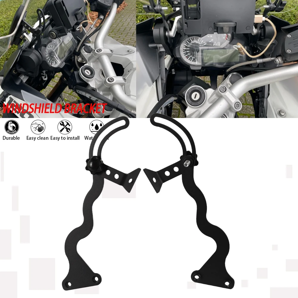 

Windshield Windscreen Reinforced Bracket Mount for BMW R1200GS LC /Adv. R1250GS R 1250 GS Adventure GS 1200 2013-2021 2022 2023