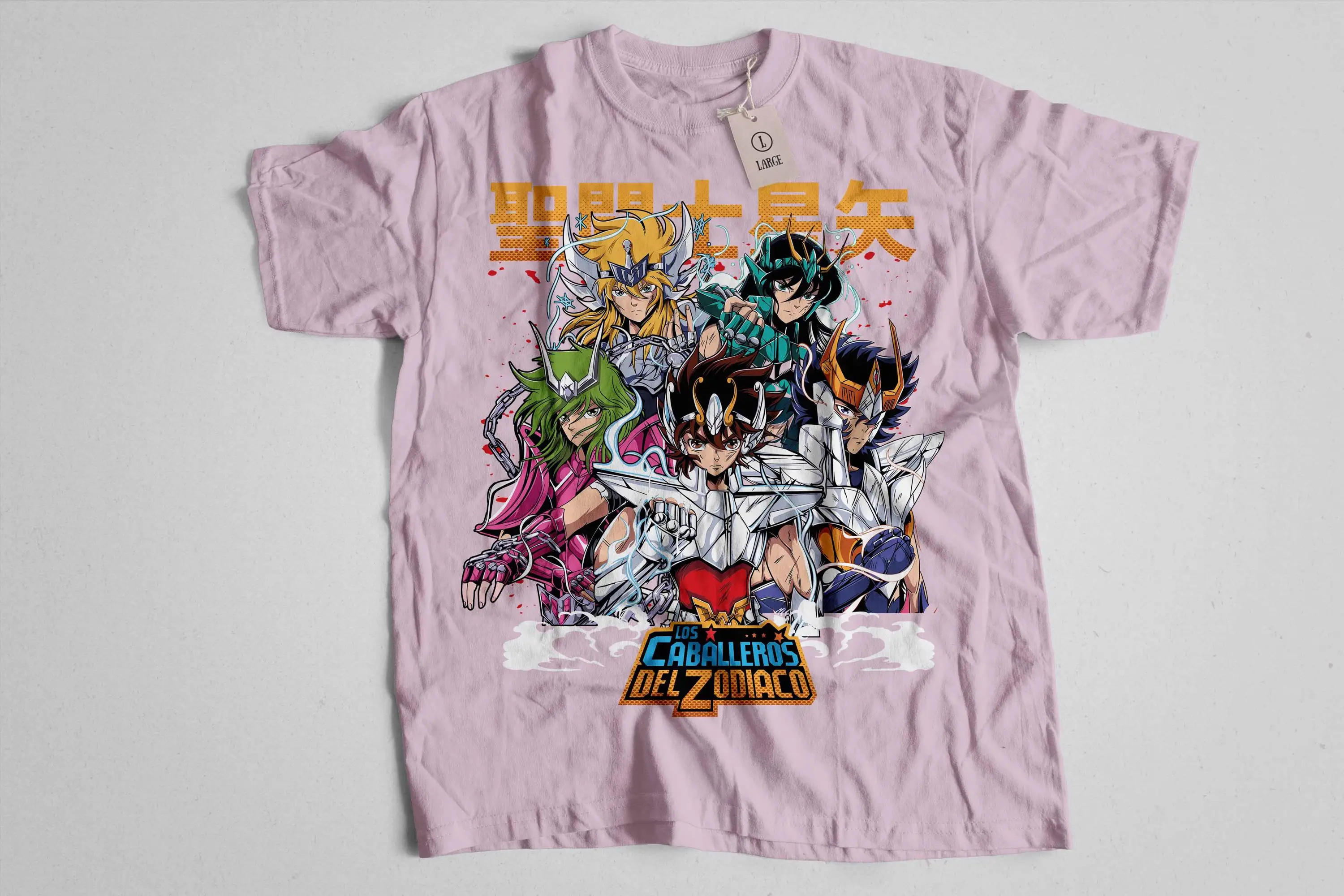 Saint Seiya Five Bronze Saints Anime Group Graphic T Shirt Retro Cotton Unisex Casual Short Sleeve Streetwear Tee