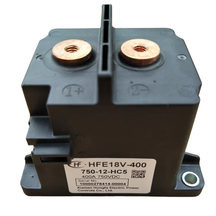 

Hongfa New Energy Relay HFE18V-400A 750-12-HC5 High Voltage DC Contactor 400A 750VDC 12V