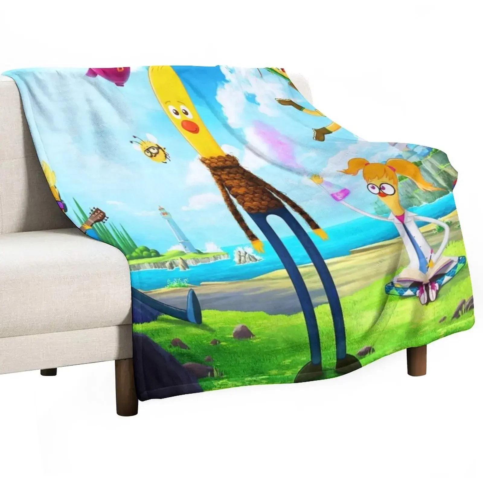 

Archibald's Next Big Thing shirt for kids cartoon characters girl and boy gift archibald's next big thing birthday Throw Blanket