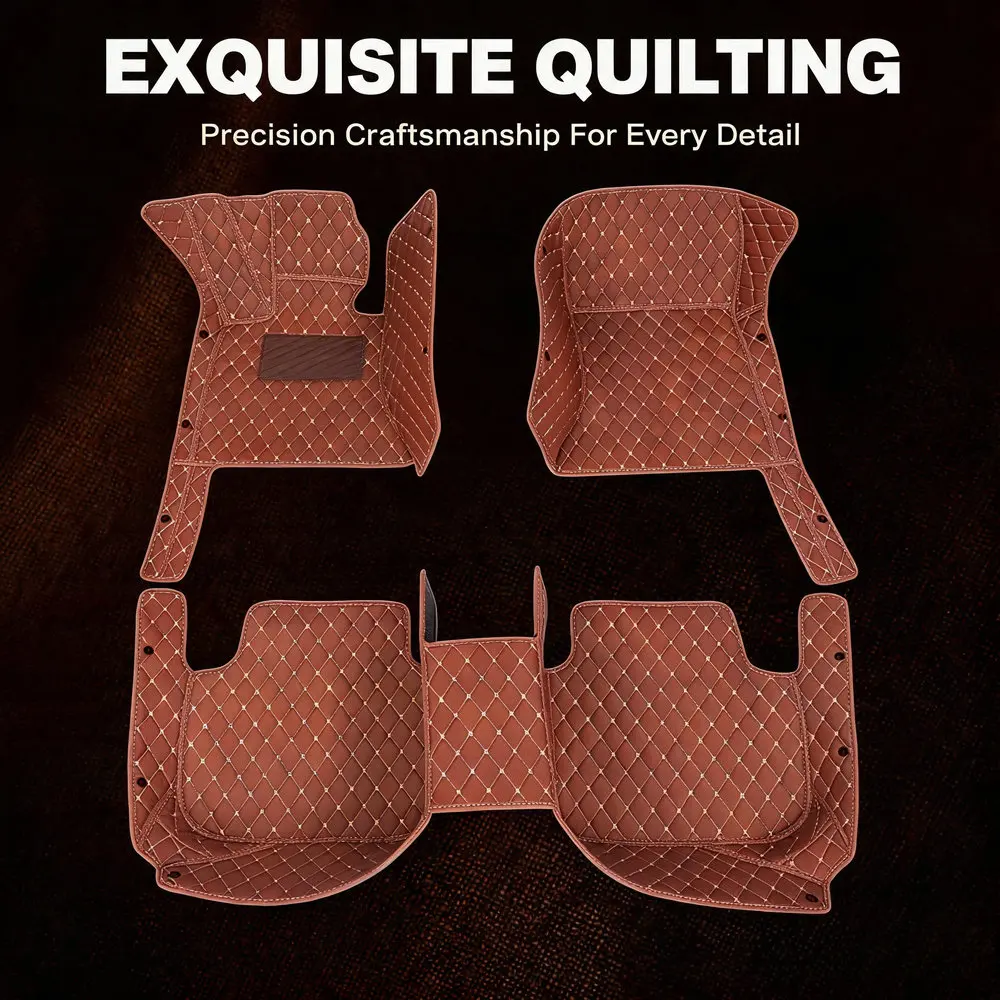 Tapis de sol sur mesure 3D pour voiture, ensemble complet adapté à Skoda Octavia Scout 1Z Ambition 1.9 2004-2013, 5 places, imperméable, antidérapant, résistant à l'usure, doublures de sol en cuir, accessoires de décoration intérieure automobile