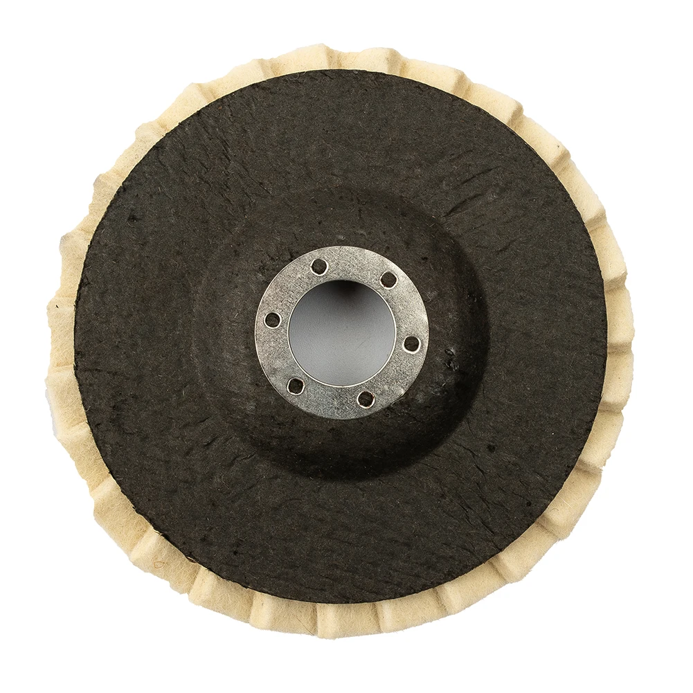 125mm 5 Flap Felt Disc Polishing Wheel for Angle Grinder Fast and Efficient Polishing for Metal and Glass Surfaces