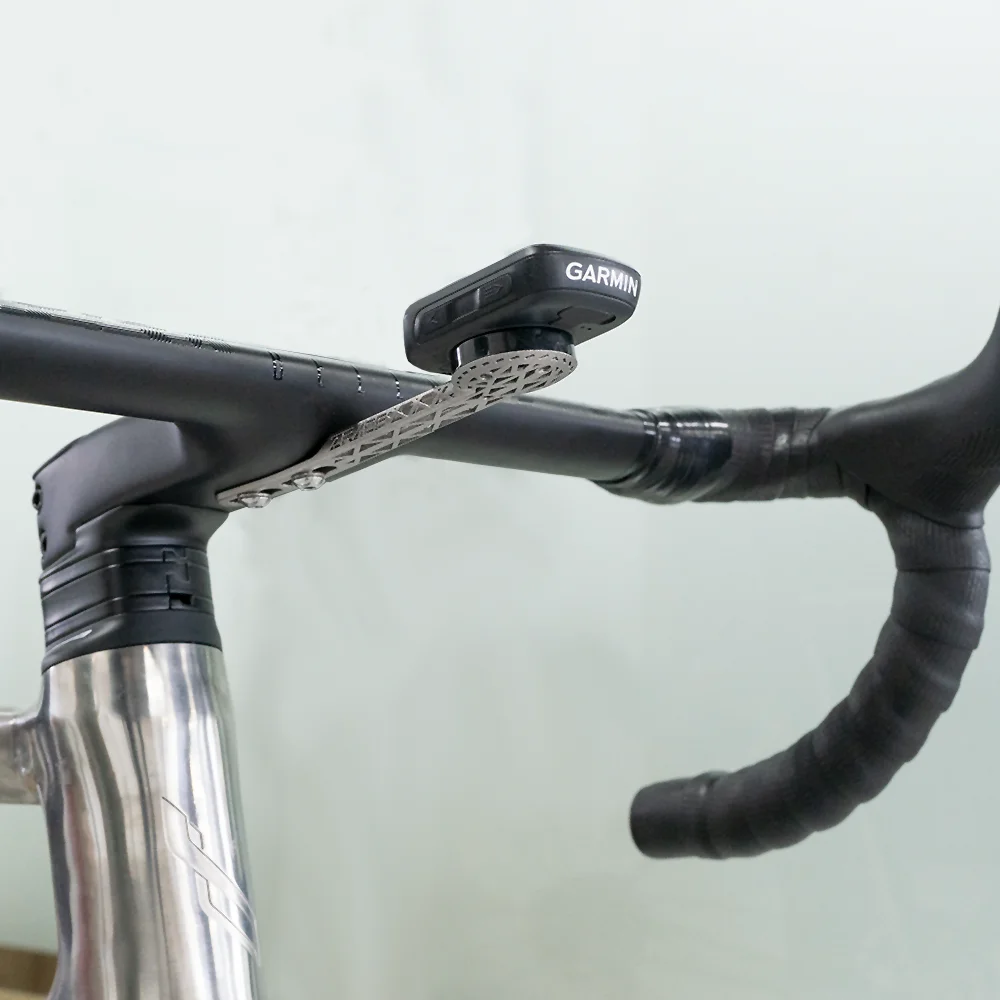 ZRACE Titanlegierung 3D-Gedruckter Fahrradcomputerhalter für Integrierte Lenker, iGPSPORT Garmin Bryton Wahoo – Detail 4