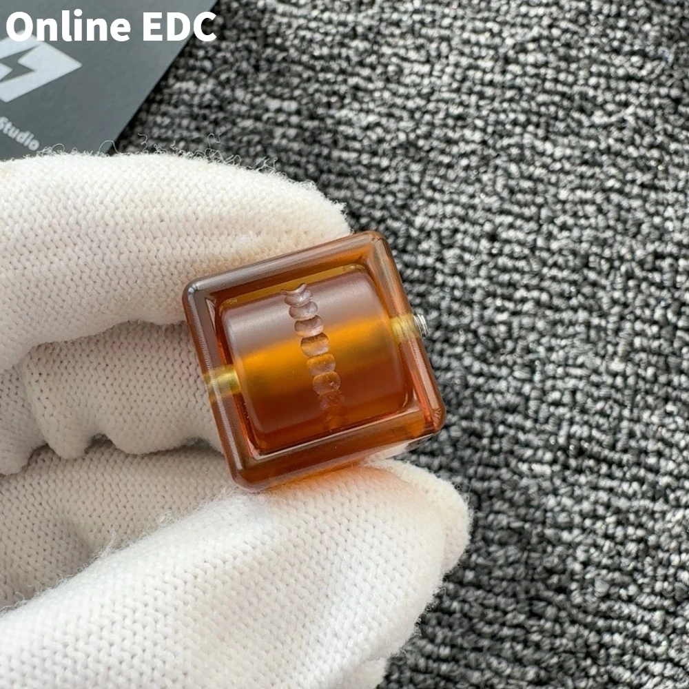 Used EDC Toys L7 EDC Pudding PEI Ratchet Fidget Spinner Stress Relief Toy Office Desk Accessories Anxiety Relief Gadgets