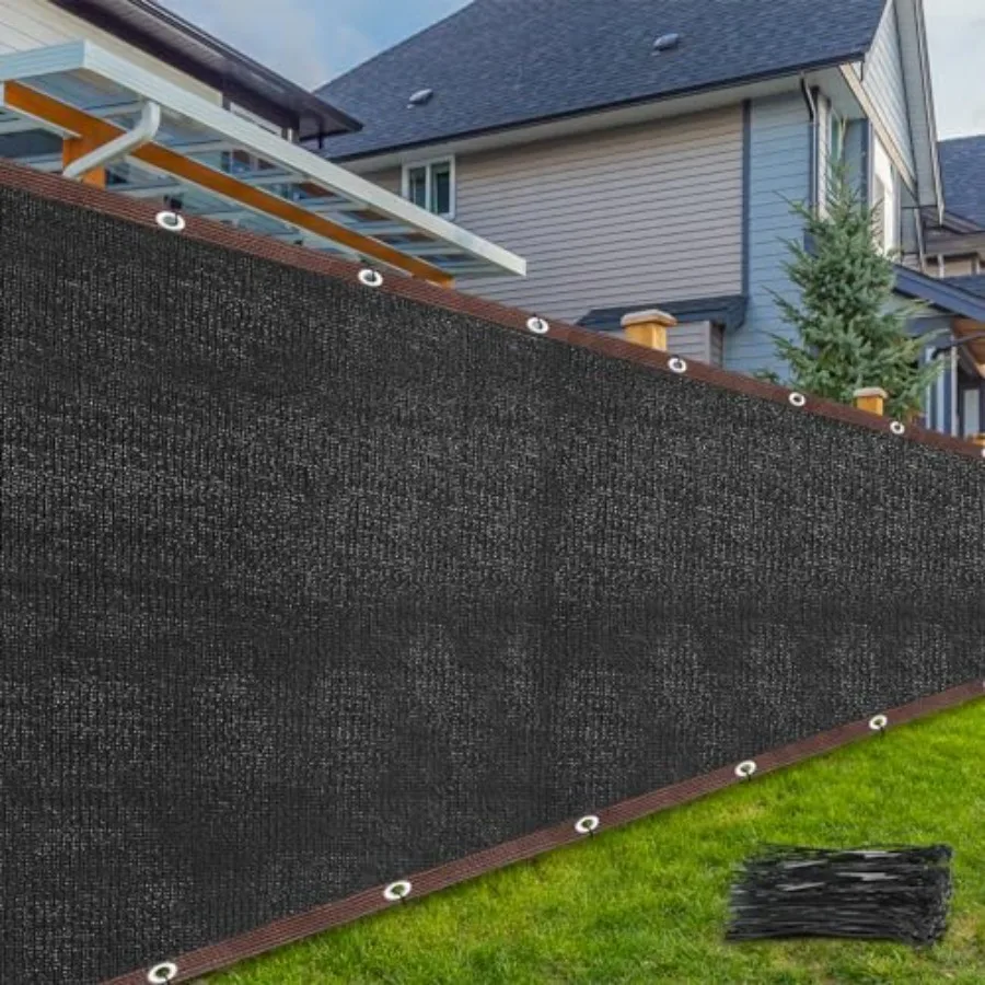 

3 рулонные ветрозащитные экраны-ограждения по 100 футов, 150 GSM, 88% блокировки, с 100 кабельными стяжками, сверхпрочные, для коммерческого и жилого использования