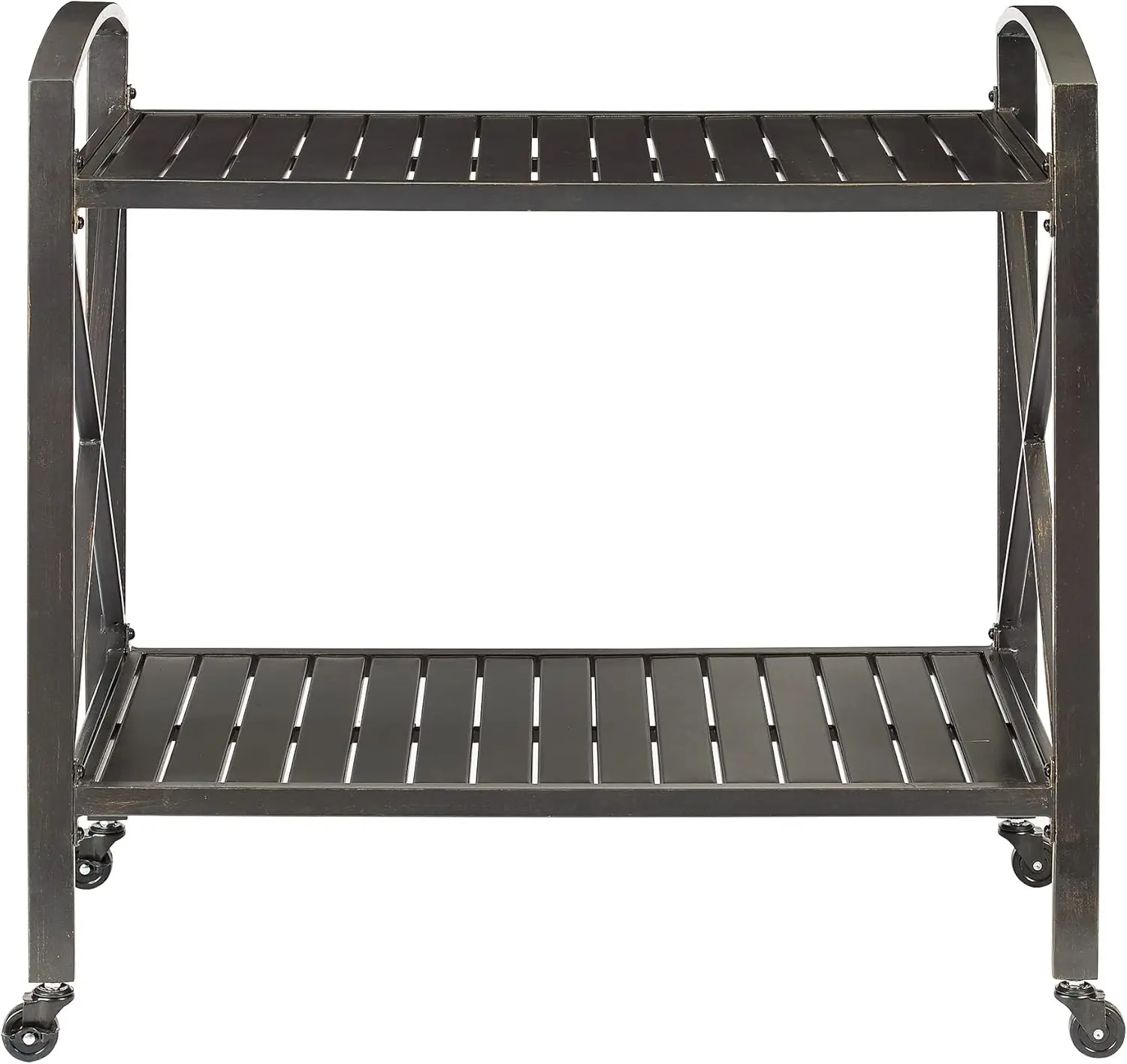 Furniture CO7390-BZ Kaplan Outdoor Metal Bar Cart, Oil Rubbed Bronze