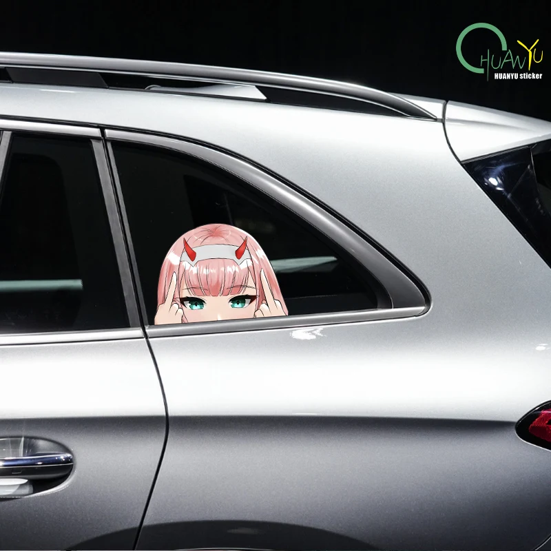 Kasi Car Sticker Personalized Cartoon Japanese Cute Girl Animation anime Auto Body Motorcycle Bumper Reflective Decal view 3