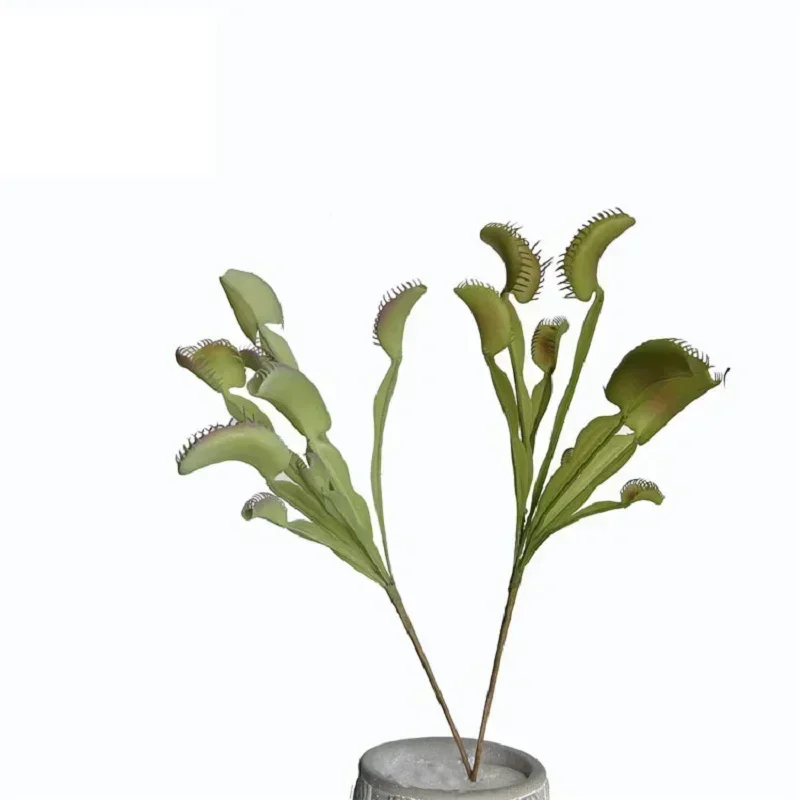 Simulation Venus Flytrap Plastic Plants Fake Flower Restaurant Decoration Artificial Man-eating Grass Green Plant Fake Flowers