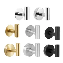 Self Adhesive Wall Hook Strong Without Drilling Coat Bag Bathroom Door Kitchen Towel Rustproof Hanger Hooks Home Accessories