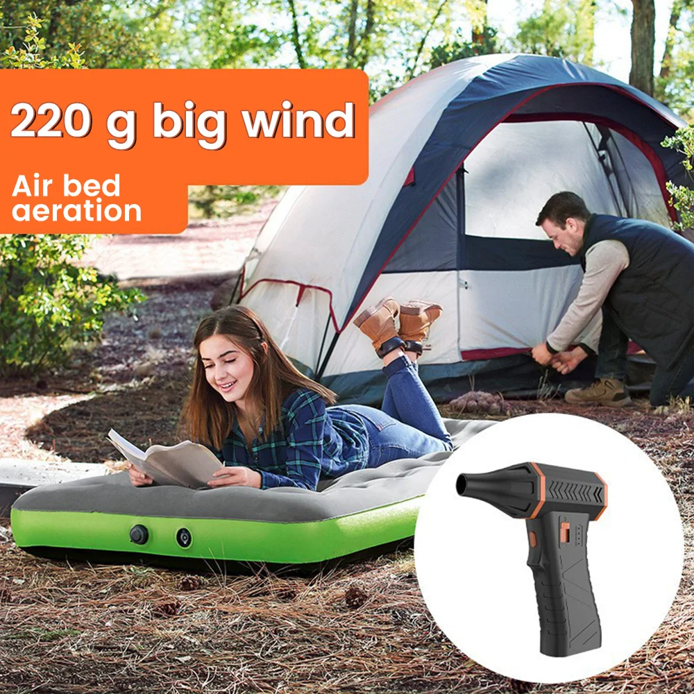 180000 RPM Electric Air Blower 8000mAh Turbo Jet Fan Brushless Motor 53m/s Violent Fan 3-gear Control Duster Cleaning Tools