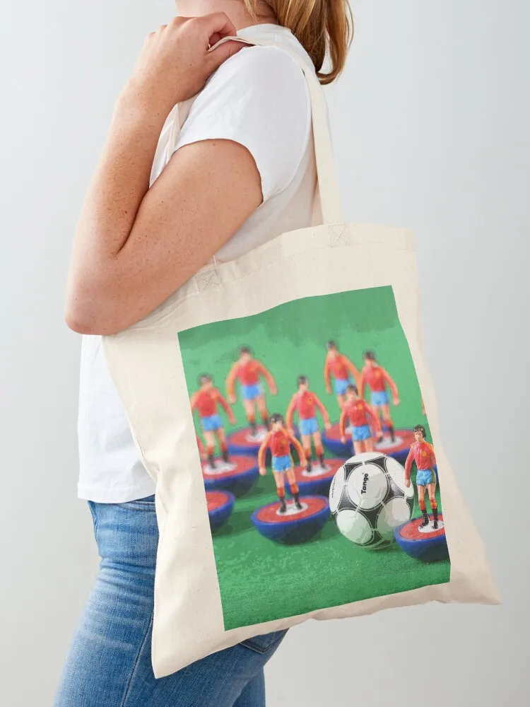 

Spain national team retro subbuteo football team Tote Bag Women's bags Women's bag bags woman 2025