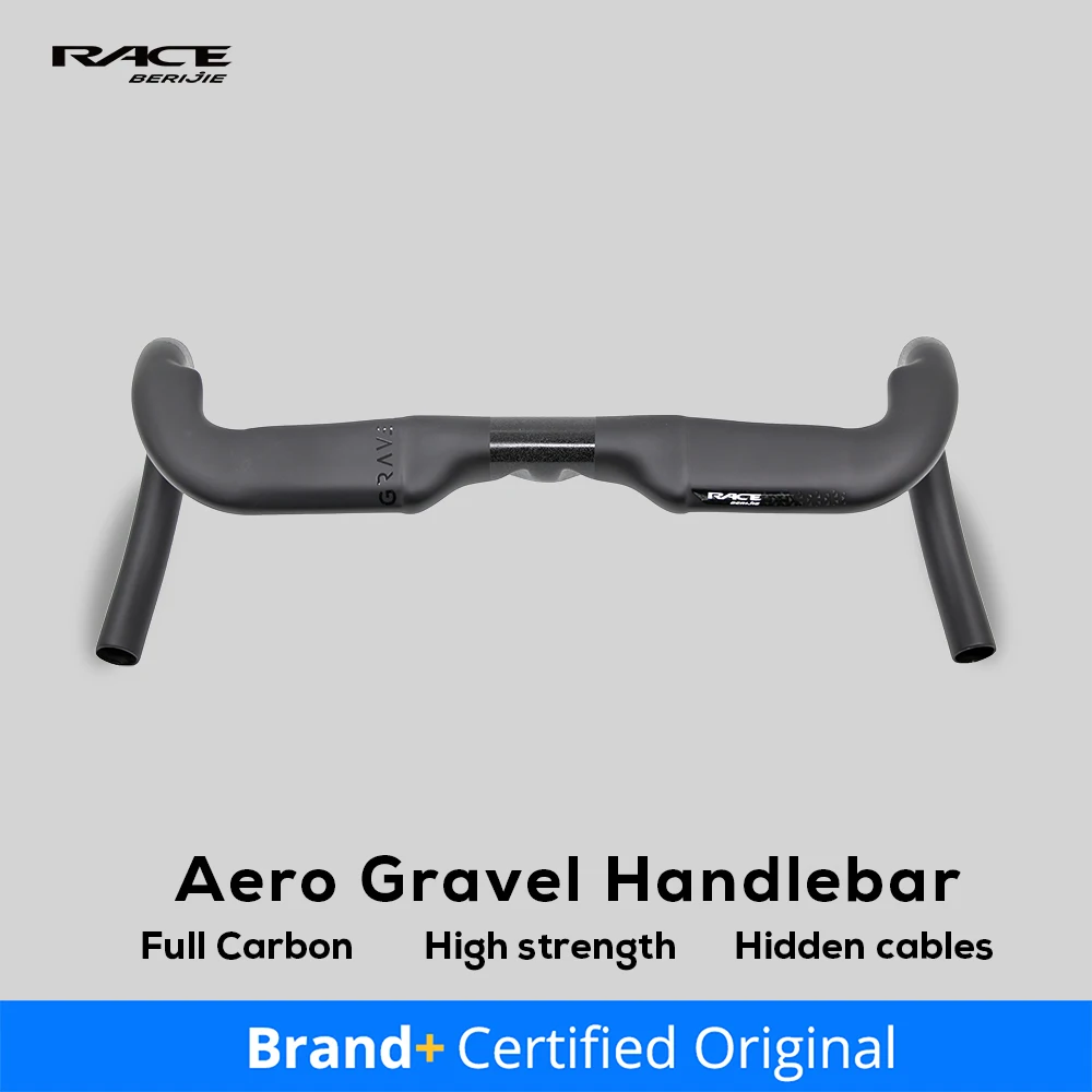 

Full Carbon Road Bicycle HandleBar,Aero Gravel Half Internal Routing Crossbar,Racing Bike Drop Bent Bar 340mm/360mm/380/400mm