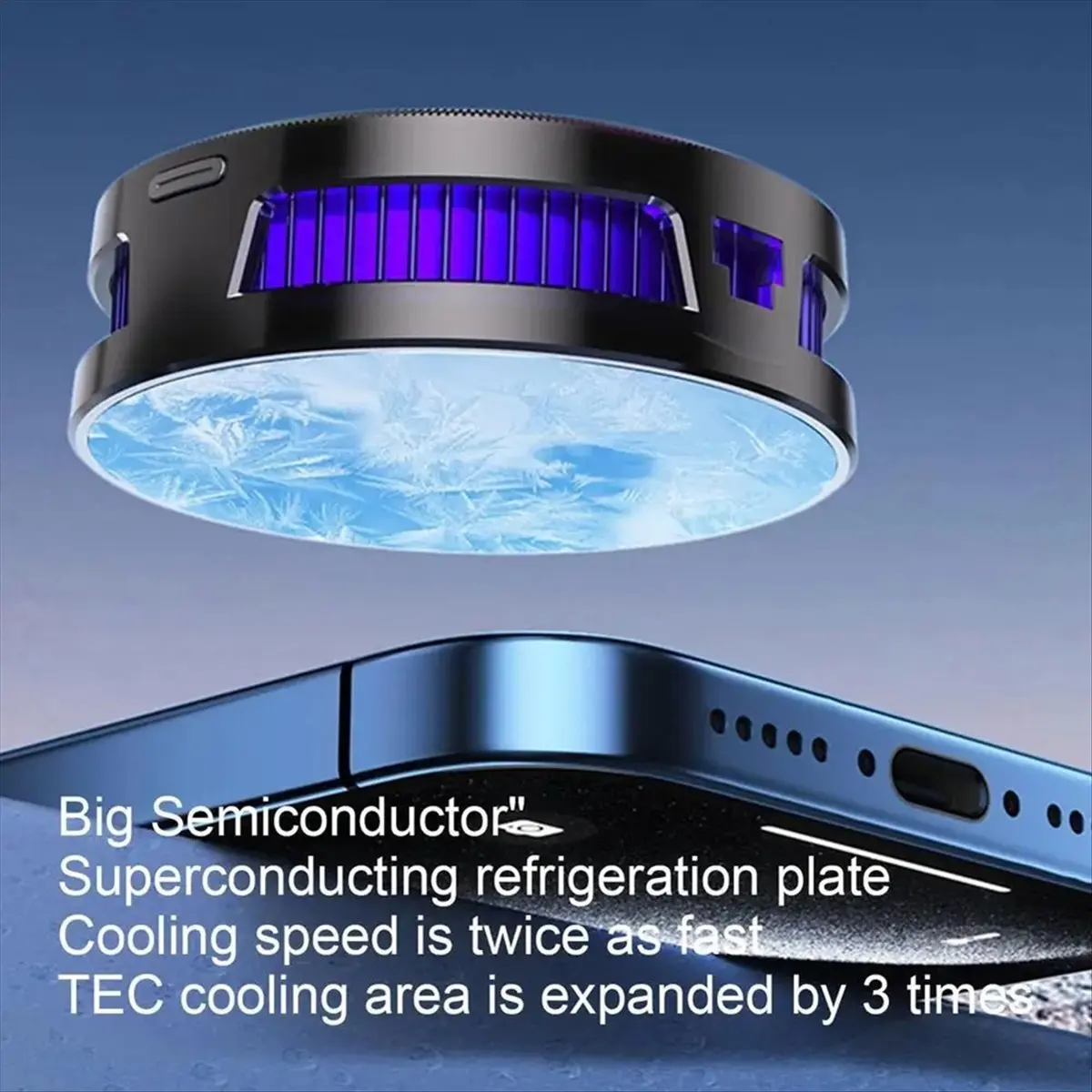 

BaoBao-15 Вт высокой мощности AL19 полупроводниковое охлаждение кулер для телефона радиатор замораживания холодный красочный светодиодный малошумный дисплей температуры