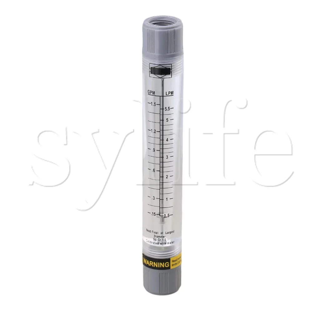 

LZM-15G Tube Type Flowmeter Flow Meter for Liquid 0.15-1.5GPM 0.5-5.5LPM