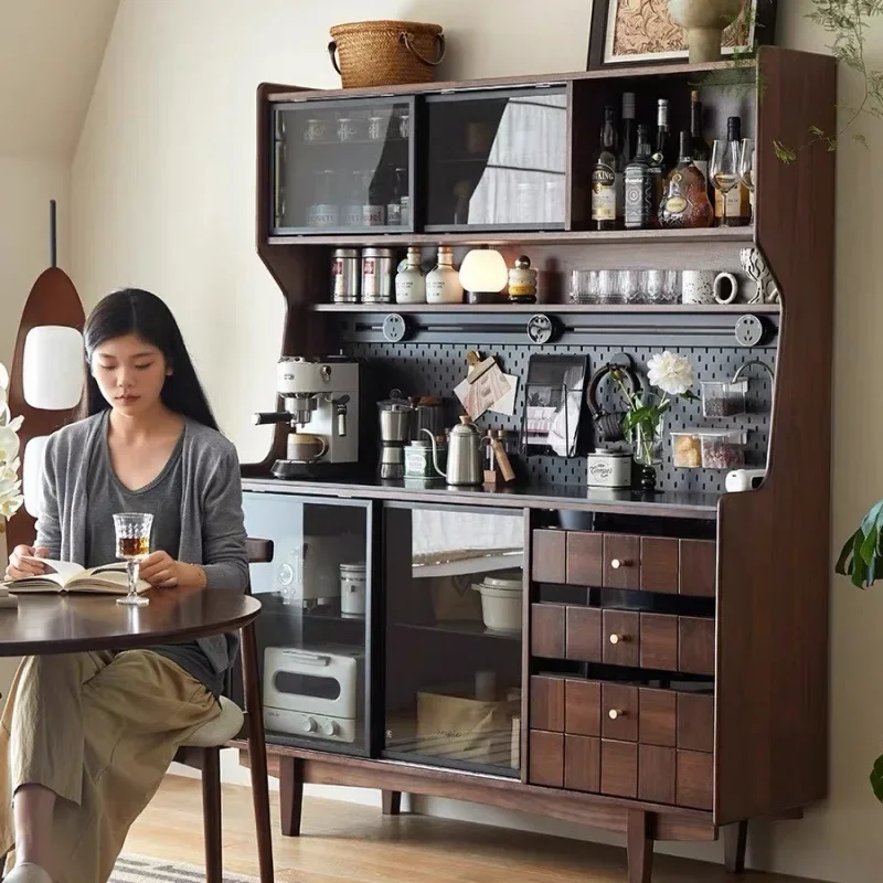 

Ретро твердая древесина, скандинавская обеденная сторона, французский встроенный винный шкаф, шкафчик для гостиной, чайного ресторана, шкафчик для хранения