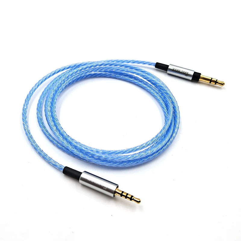 ل AKG JBL دينون Sennheiser الإبداعية LIVE2 Y50 Y55 E50 D340 D320 PXC550 سماعة استبدال 3.5 مللي متر إلى 2.5 مللي متر كابل مطلي بالفضة