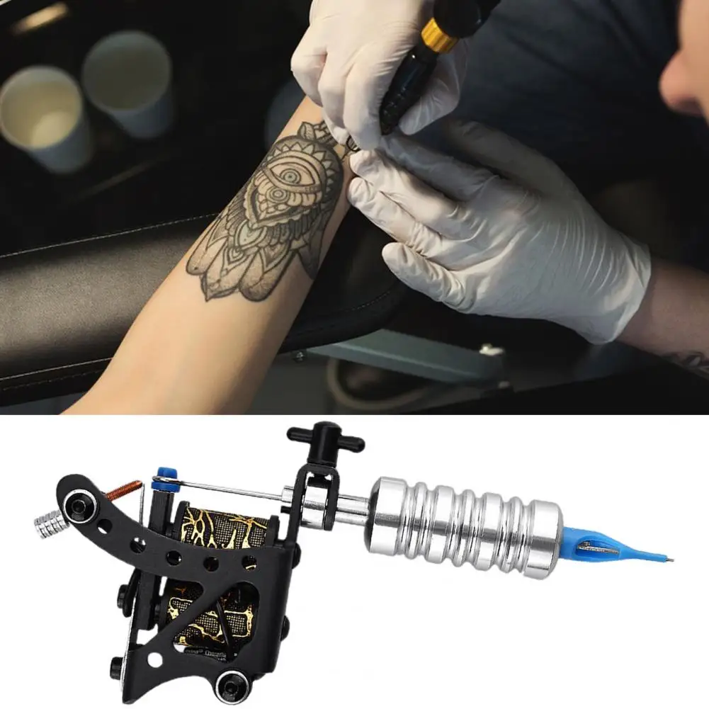 

Tattooing Coil Machine Durable Copper Rod Quick Rotating Speed Tattoo Coil Machine Straight Shader for Tattoo Beginners