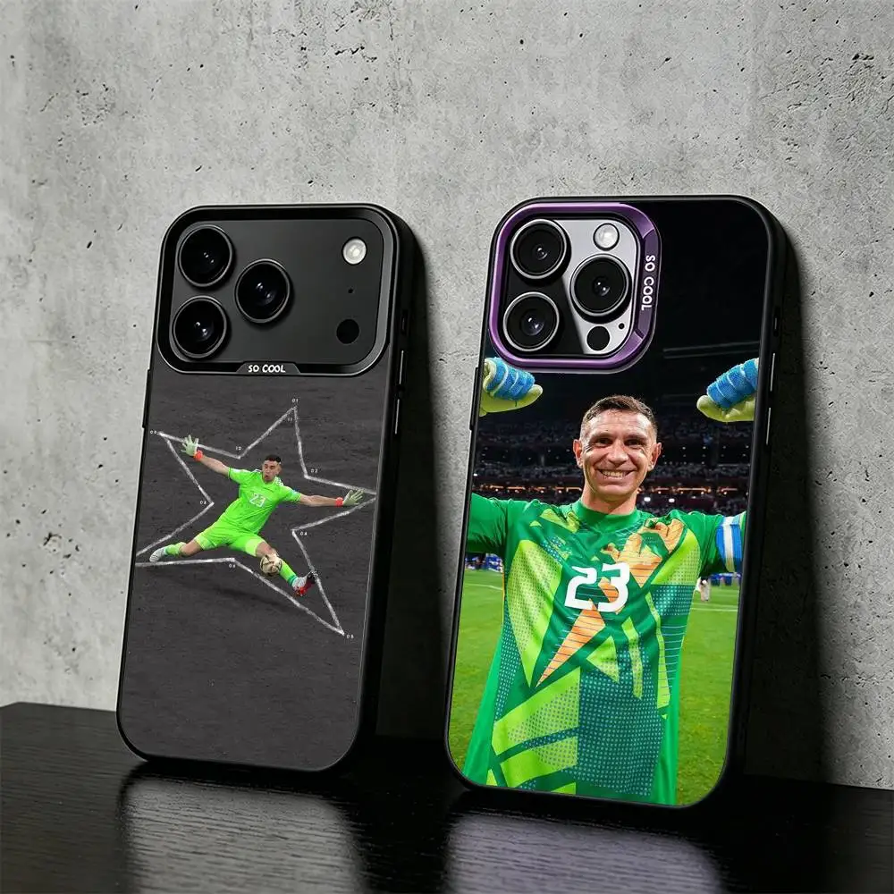 

Emiliano Martinez Phone Case For iPhone 17,16,15,14,13,12,11 Plus,Pro Max,XS,Colored silver phone case
