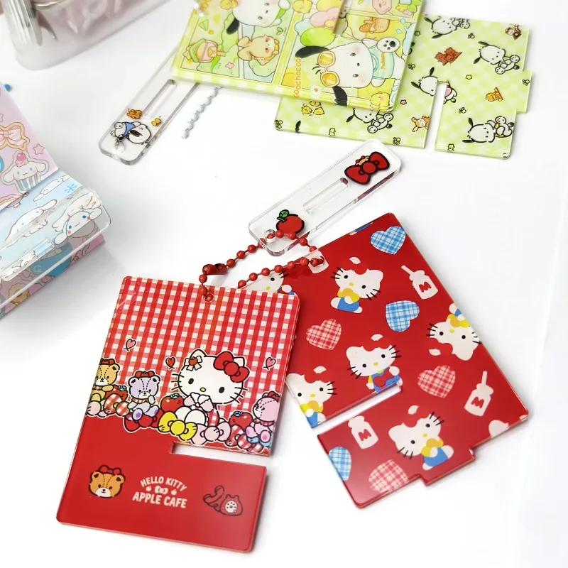 

Cute Hello Kitty Keychain Phone Holder Kawaii Cartoon Portable Girl Gift Desktop Ornament Women Bag Charm Children Toy Wholesale