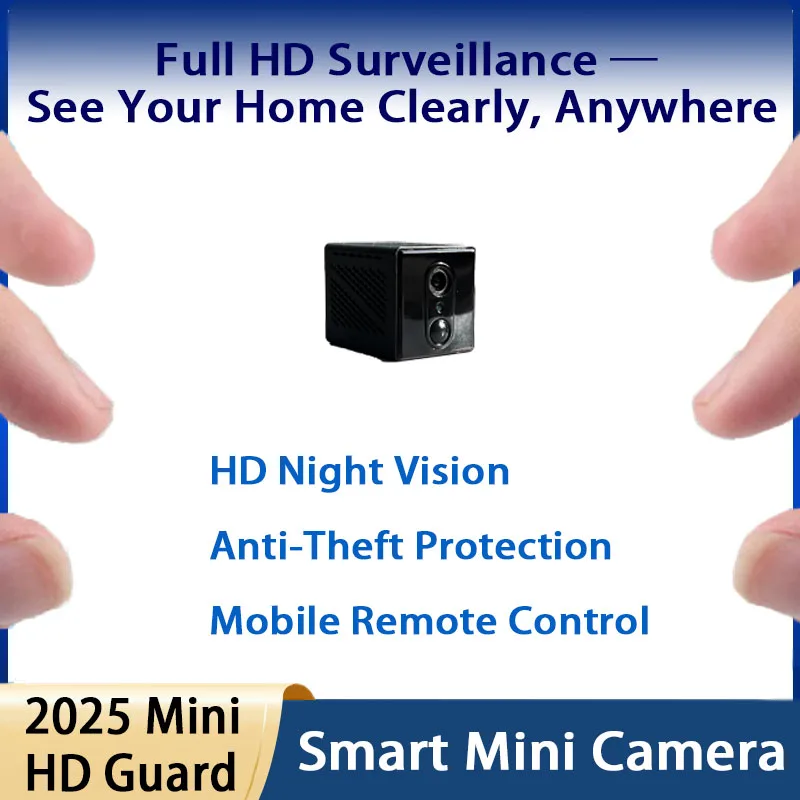 شاشة صغيرة منزلية ماركة D، لا حاجة إلى توصيل، بطارية مدمجة، لا تتطلب حفر، 360 درجة °     رؤية ليلية بانورامية، كشف الحركة، جهاز تحكم عن بعد للهاتف المحمول، تسجيل حلقة داخلية وخارجية، تصوير عن بعد للهاتف المحمول متصل بالمنزل ومسجل فيديو