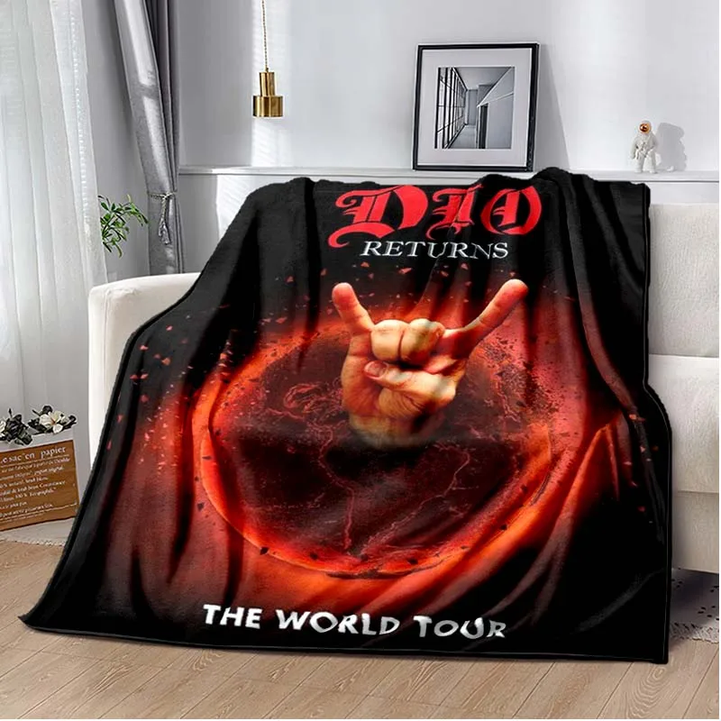 DIO Band Poster Printed Blanket,for Living Room,bedroom,home,car,office,sofa,bed,friend Gift,thin Blanket