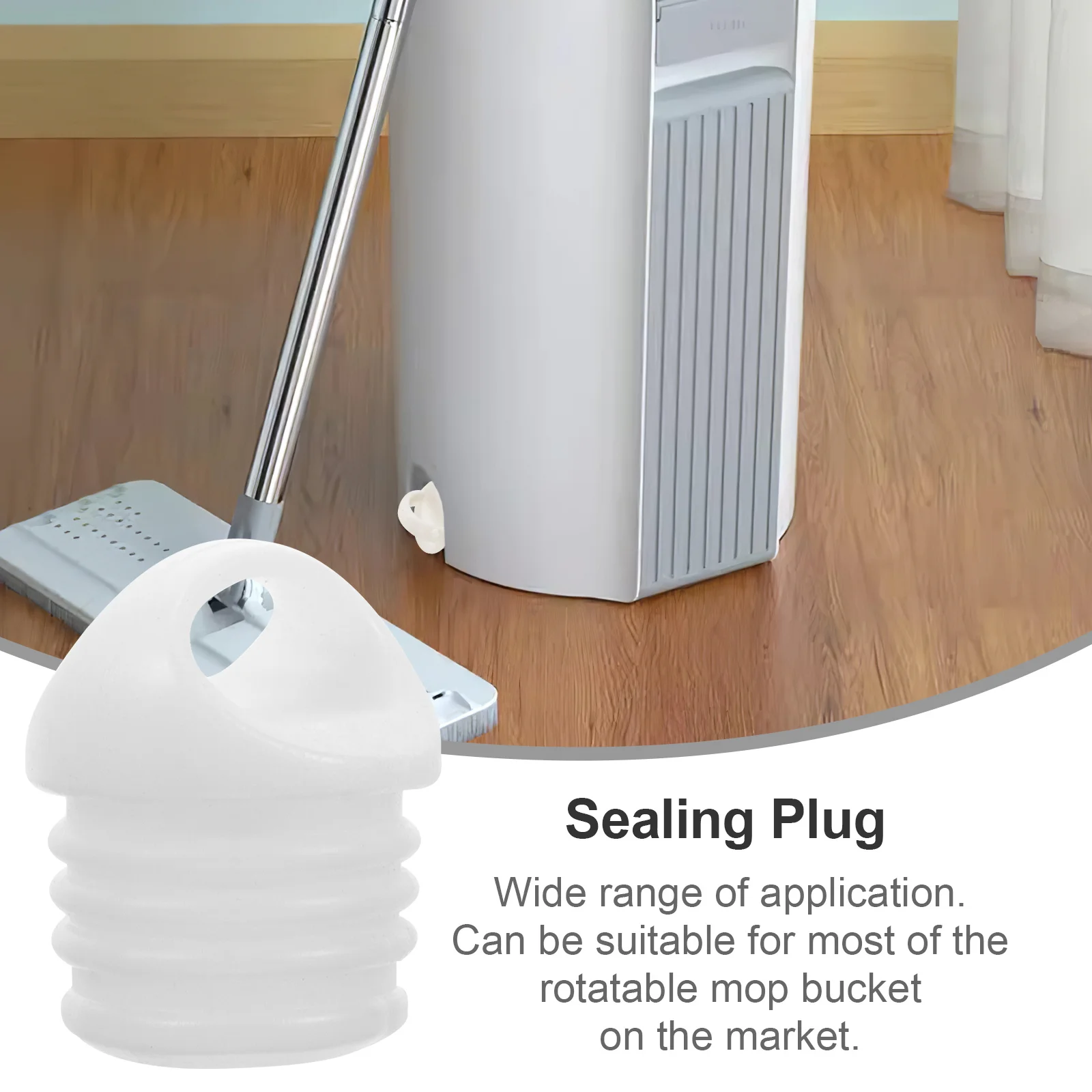 2pcs Mopping Bucket Plug Rubber Stopper For Drain Outlet Sealing Mop Bucket Replacement Accessory Leakproof Small Stoppers