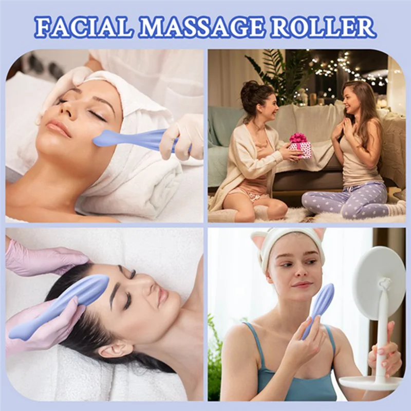 

ABUS-Facial Massage Roller Silicone Face Massage Tools Face Roller Skin Care For Shapes Body & Face Curves Reduces Tiredness