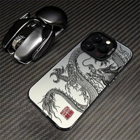 New Year of the Dragon phone case is suitable for iPhone 16 15 14 13 12 11 Pro/ Max/Plus shock-proof rear cover anti-fingerprint