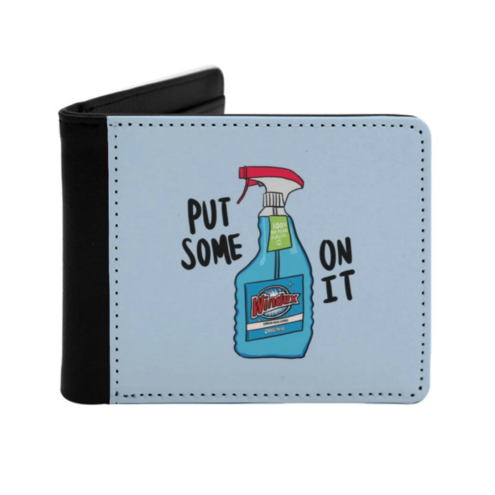 

Положите Some Windex On It Мужской кожаный кошелек Держатели для кредитных карт/Id Вставки Сумка для денег Мужские короткие кошельки Windex My Big Fat Greek