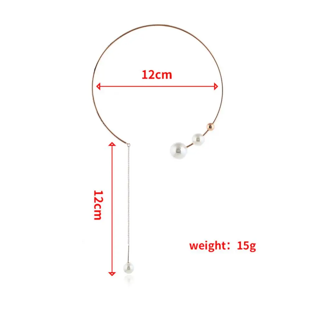 Pearl Necklace Elegant Fashionable Multilayer Clavicle Chain Long Necklace Fashionable Necklace -trend Necklace Stylish Unique image 2