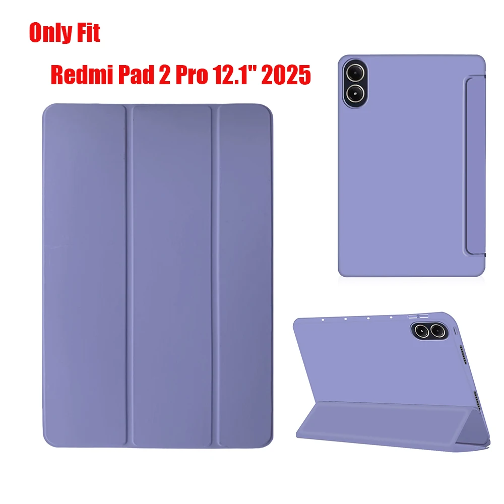 Case for Xiaomi Redmi Pad 2 Pro 12.1 inch 2025 Tablet Case Cover, Slim Protective Tablet Case, TPU Soft Shell/Auto Wake/Sleep
