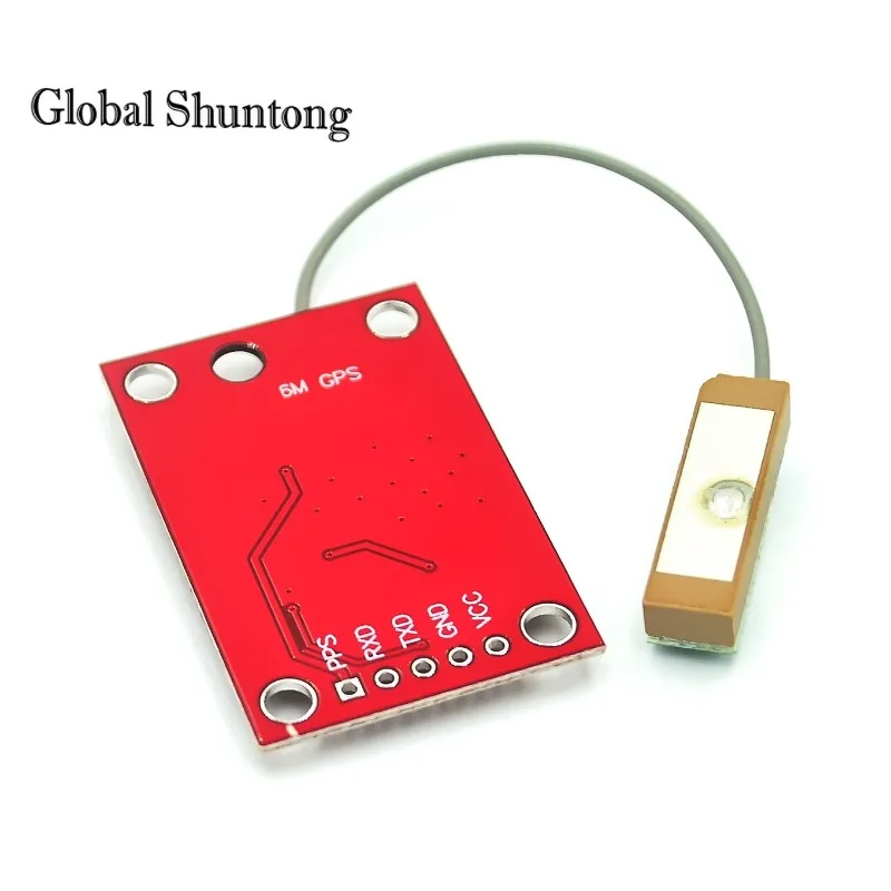 1PCS Red Board GY-NEO6MV2 NEO-6M GPS Module NEO6MV2 with Flight Control EEPROM MWC APM2.5 Large Antenna for Arduino with Antenna