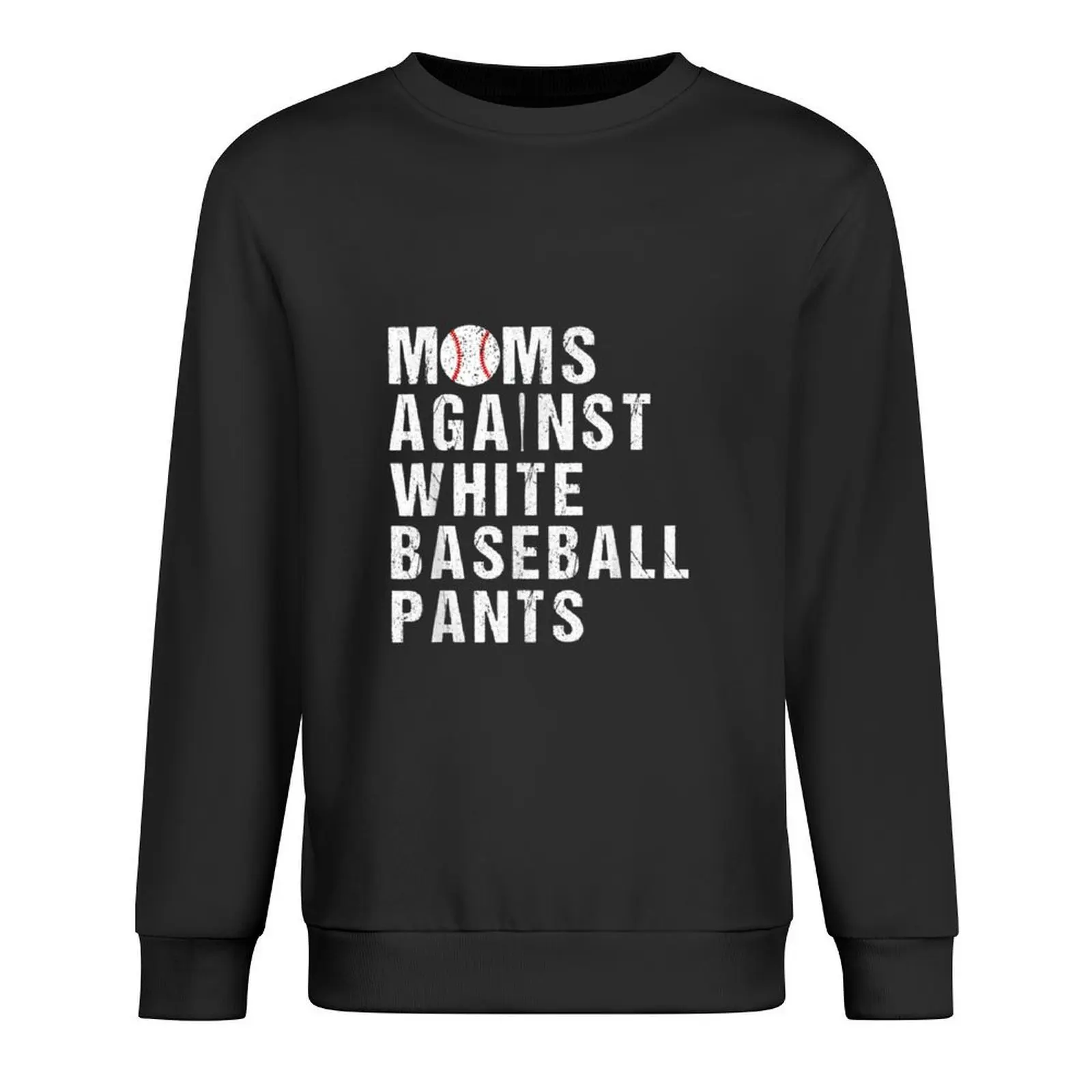 

Moms Against White Baseball Pants Funny Baseball Mom Pullover korean style clothes tracksuit men autumn sweatshirt