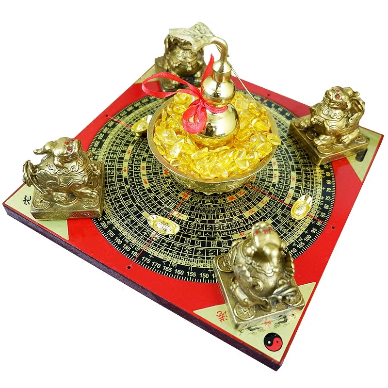 Geomantic master tool -HOME OFFICE efficacious Town house money drawing PIXIU Crystal Bagua Array Diagrams FENG SHUI LUO PAN
