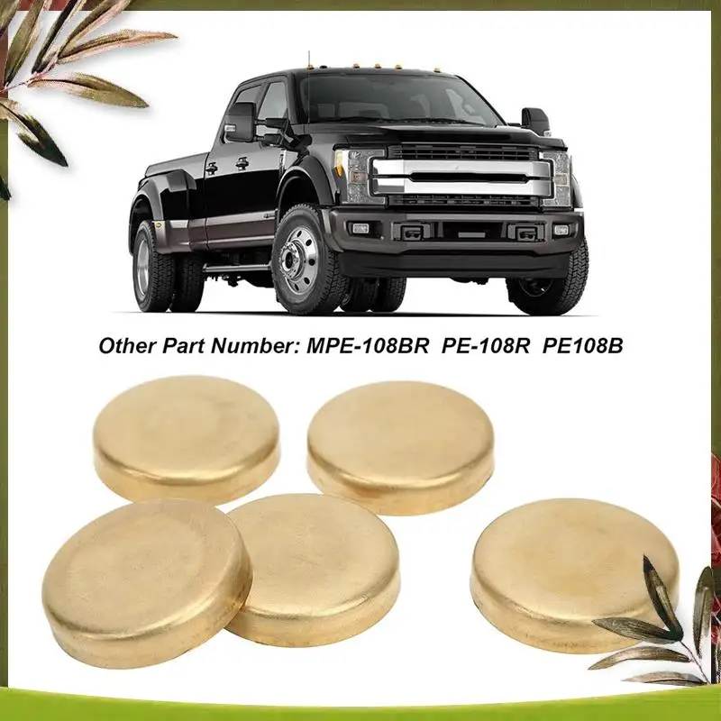 

AB98-Комплект латунных заглушек для замораживания двигателя PE-108R PE108B для небольших блочных двигателей Windsor 255Ci 260Ci 289Ci 1962-2001