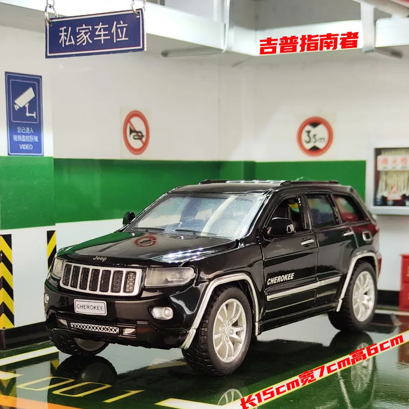 

1:32 Jeeps Compass Grand Cherokee vehicle Diecast Metal Alloy Model Pull Back Sound Light Car kids Gift Collection F450