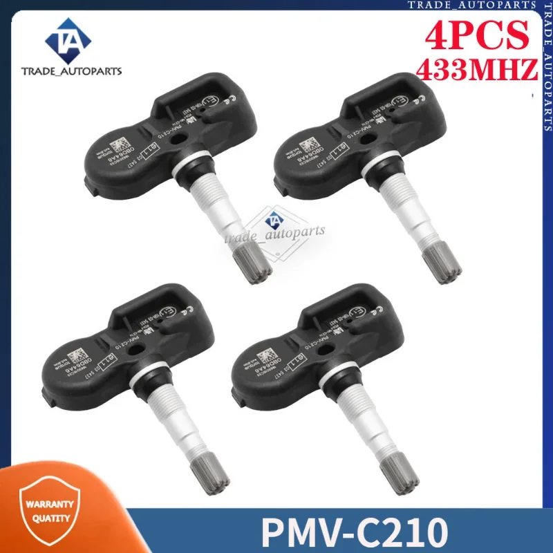 PMV-C210 Car Tire Pressure Sensor 4PCS For Lexus ES GS LX LC Toyota Alphard Camry Prius Yaris TPMS 433MHZ 4260702031 42607-02030