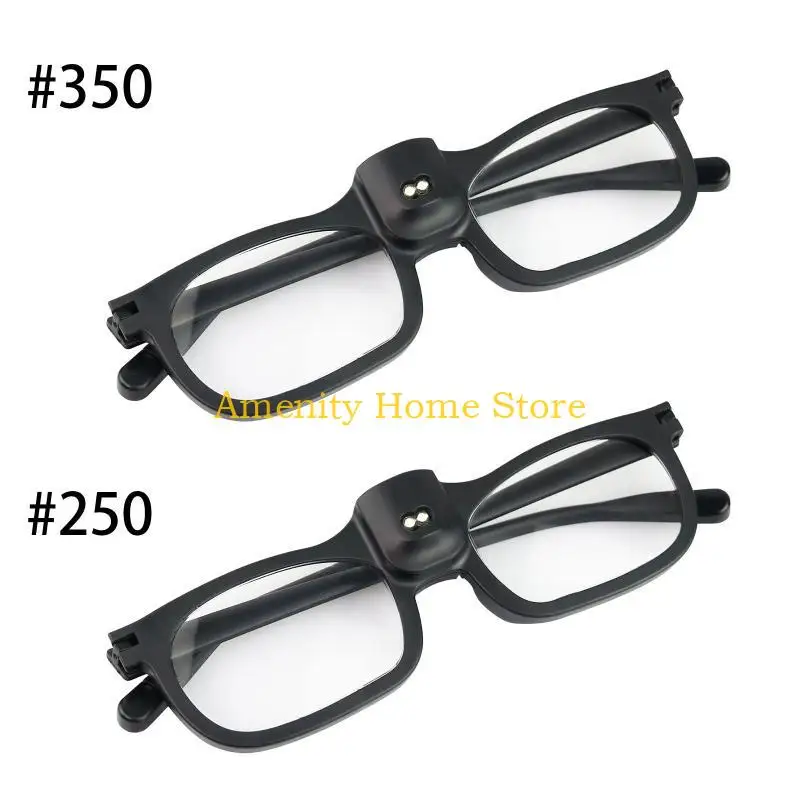 F26C Magnifying Glasses Head Magnifier Glasses with 2 LED Lights Best Eyeglasses Magnifier for Reading & Hobby 1.8x/1.3x