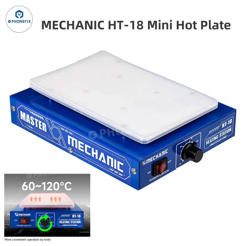 MECHANIC HT-18 Универсальная платформа предварительного нагрева, печатная плата, плата SMD, паяльная пластина, регулируемая постоянная температура, нагревательная станция, ремонт MECHANIC HT-18 Универсальная платформа предварительного нагрева, печатная плата, плата SMD, паяльная пластина, регулируемая постоянная температура, нагревательная станция, ремонт