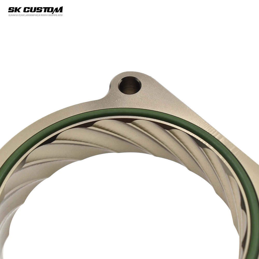 CUSTOM Aluminum 76mm Throttle Body Spacer For Audi A5 A6 A7 A8L Q5 Q7 S5 3.0T Intake Manifold