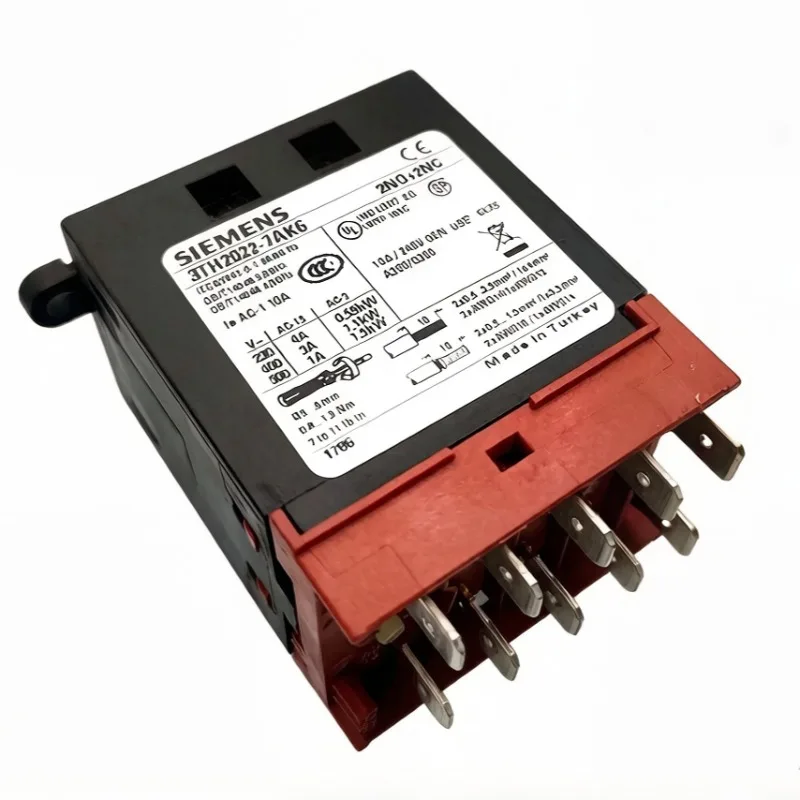 New 1pcs/lot 3TH2022-7AK6 AC Coil Mini Auxiliary Contactor Relay 2NO+2NC 10Pin Industrial Control Relay