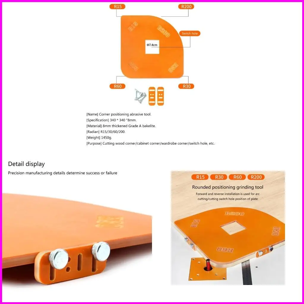 

Wardrobe Corner Shaping Round Corner R Corner Trimming Engraving Machine
