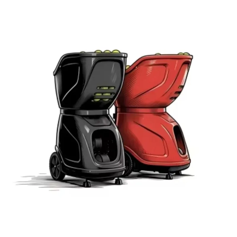 Intelligent Advanced Player Tennis Serving Machine Single/Multiplayer Trainer with 150+ Ball Capacity & 20-140km/h