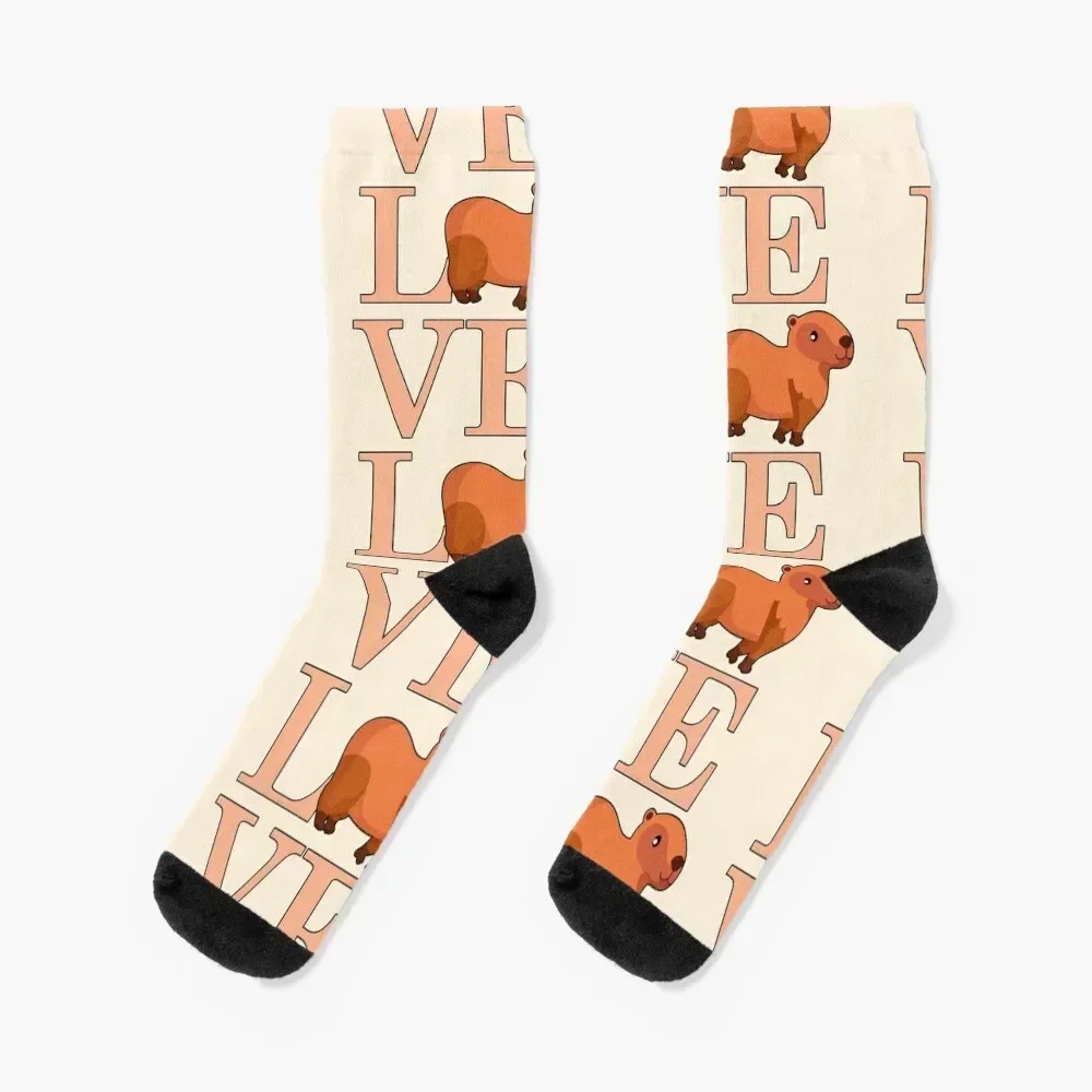 Love Capybara. Socks Stockings winter thermal tennis gym Socks Female Men's set designer brand gym Socks Men's Women's
