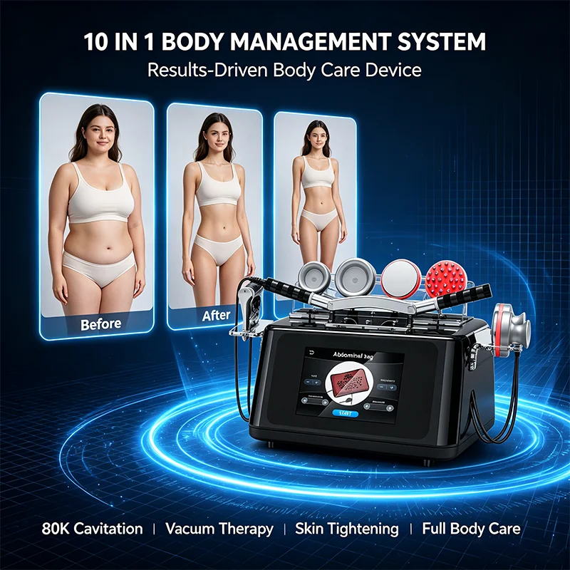 Professionelles 10-in-1-Körper – Cavitation Machine 80K Weight Loss Bewertung und Preis
