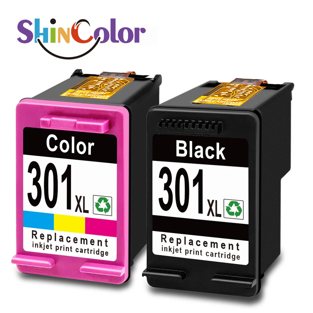 ShinColor Cartouche hp 301 XL Color Remanufactured Inkjet Ink Cartridge For Hp301 Hp301xl Hp cartucce Deskjet 1050 2540 Printer