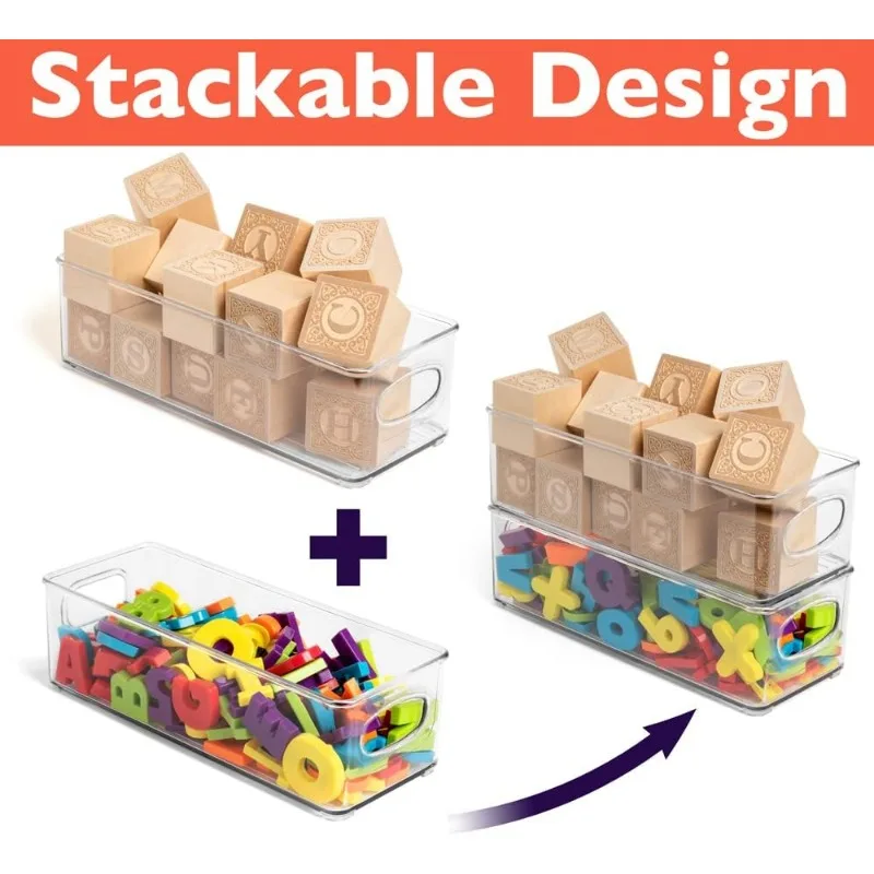 องค์กรตู้กับข้าวพลาสติกและถังเก็บอาหาร – องค์กรครัวที่ยอดเยี่ยมและที่เก็บของในครัว – 8 แพ็ค