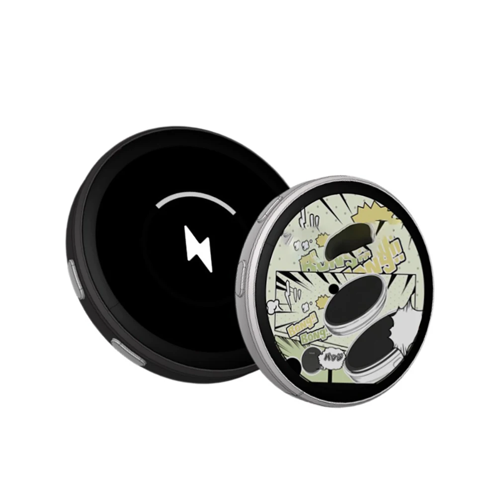 E87 Electronic Display Screen Badge 600mAh 1.7 inch HD Screen Mini Body Cute Series Pins Funny Badge Backpack Clothes Gift Acces