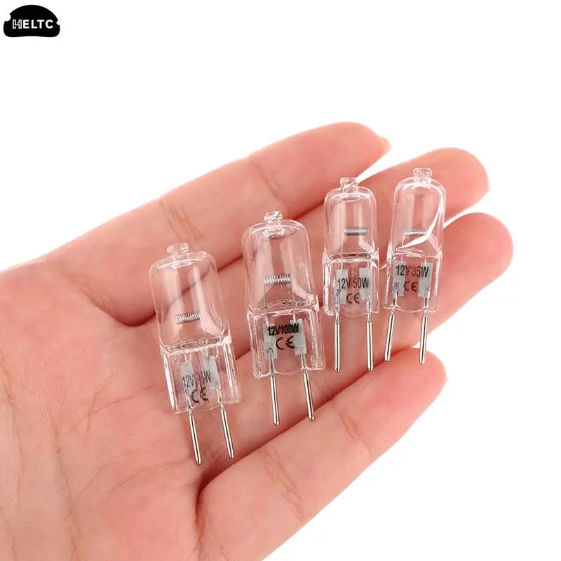 12V/AC G6.35 35W 50W 75W 100W Halogen Lamp Beads Suitable For Aromatherapy Lamp Crystal Lamp Projector 2pin Bulb Quartz glass